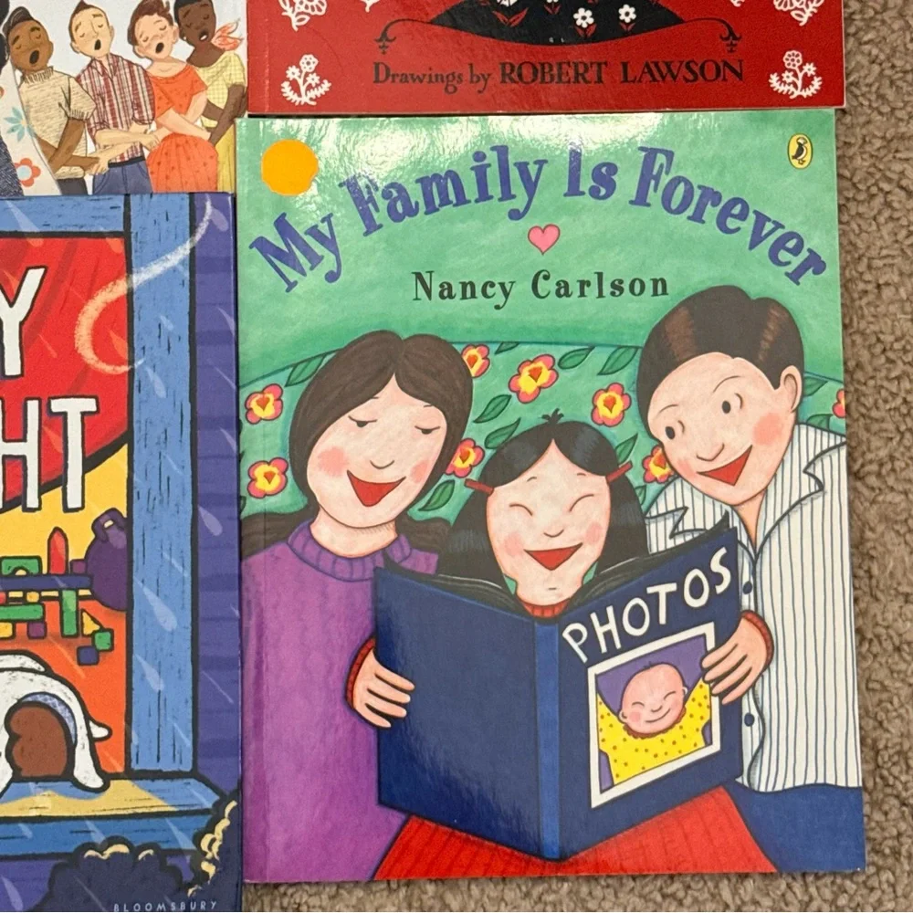 Kids Book Bundle Ferdinand Stormy Night Family Forever We Shall Overcome